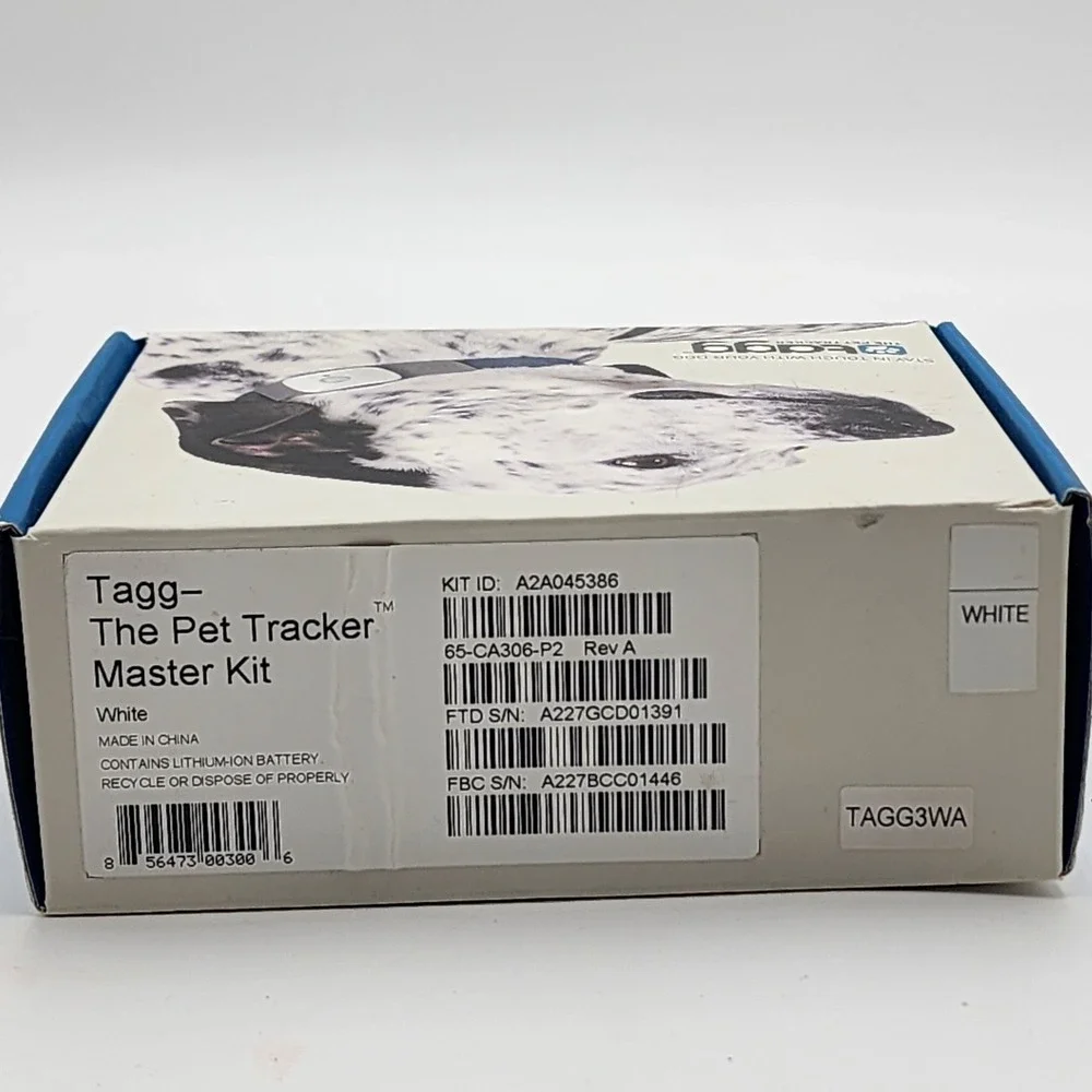 Tagg The Pet Tracker Master Kit New GPS Tracking‎ Dog White New Open Box
